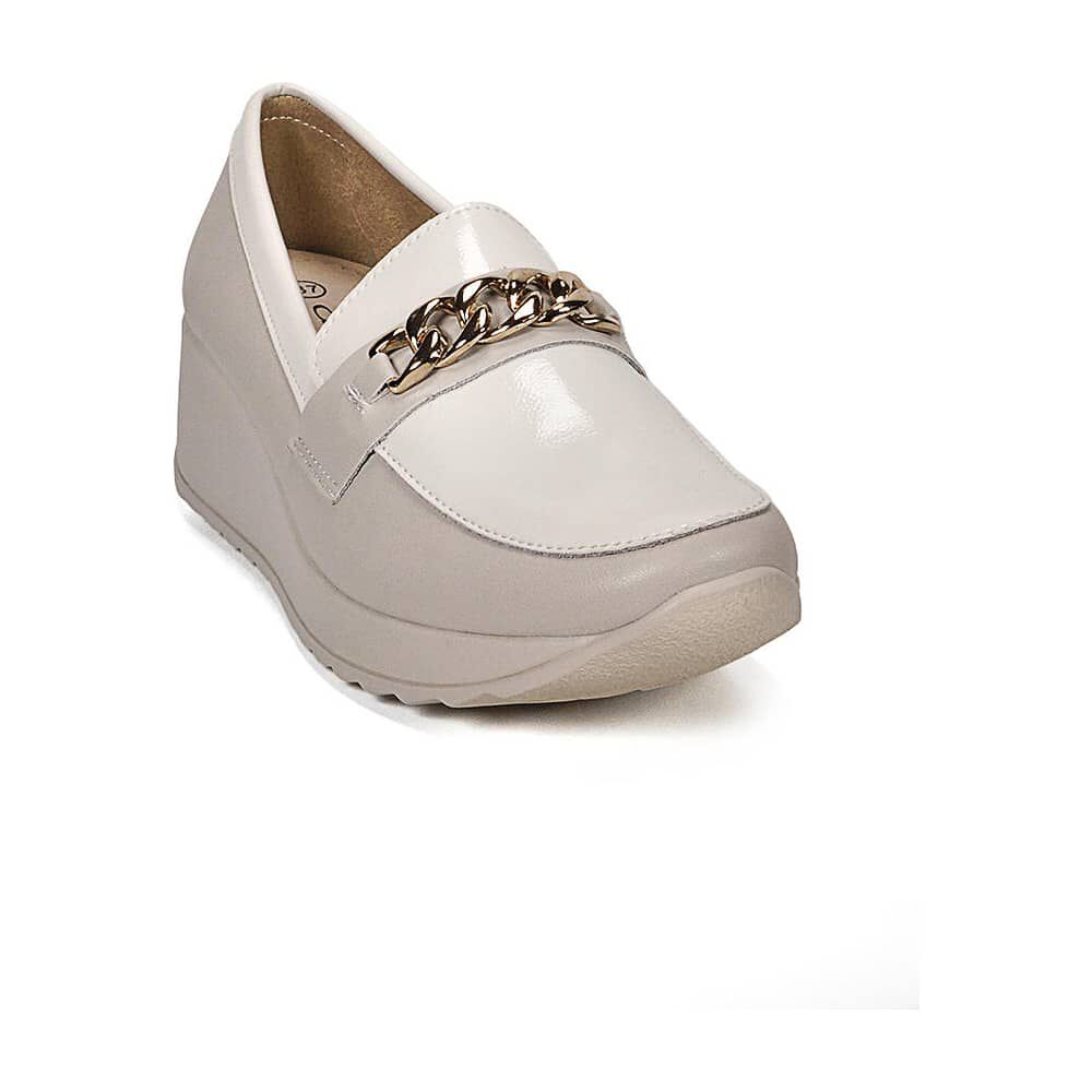 Mocas&iacute;n Cuero Venisia Beige image number 3.0