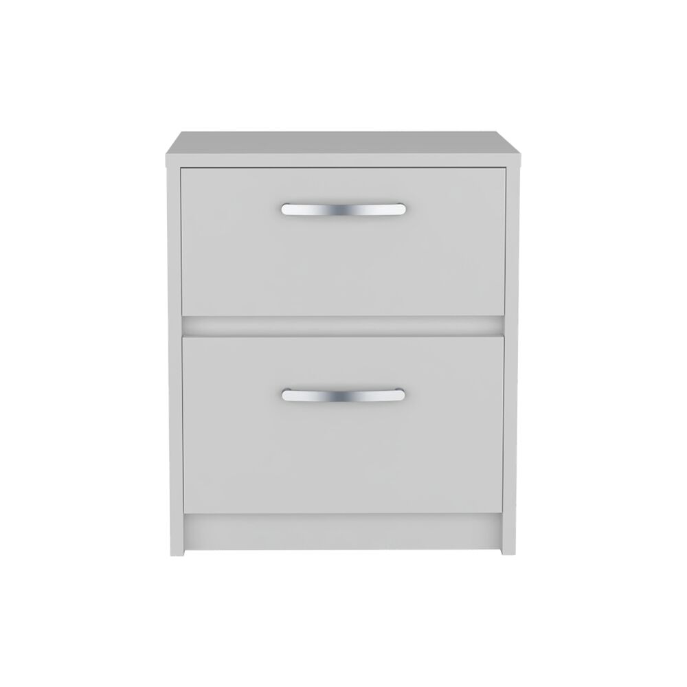 Velador 2 Cajones Fm-022b - Blanco image number 3.0