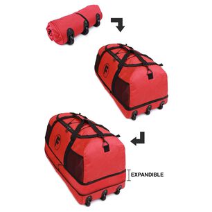 Bolso Goliat Enrollable Rojo 130 Ltrs F