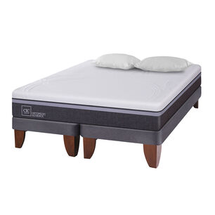 Cama Europea Cic Ortopedic Advance / King / Base Dividida + Almohadas
