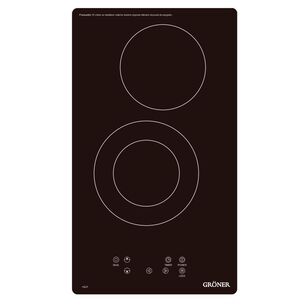 Encimera Vitrocer&aacute;mica Gr&ouml;ner Touch Dual 2q