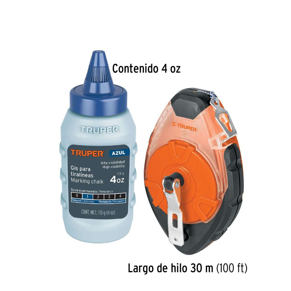 Tiralíneas Profesional 30mts - Truper image number 2.0