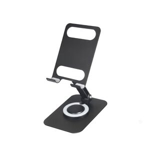 Soporte Escritorio Plegable Celular Tablet Giratorio 360 Negro