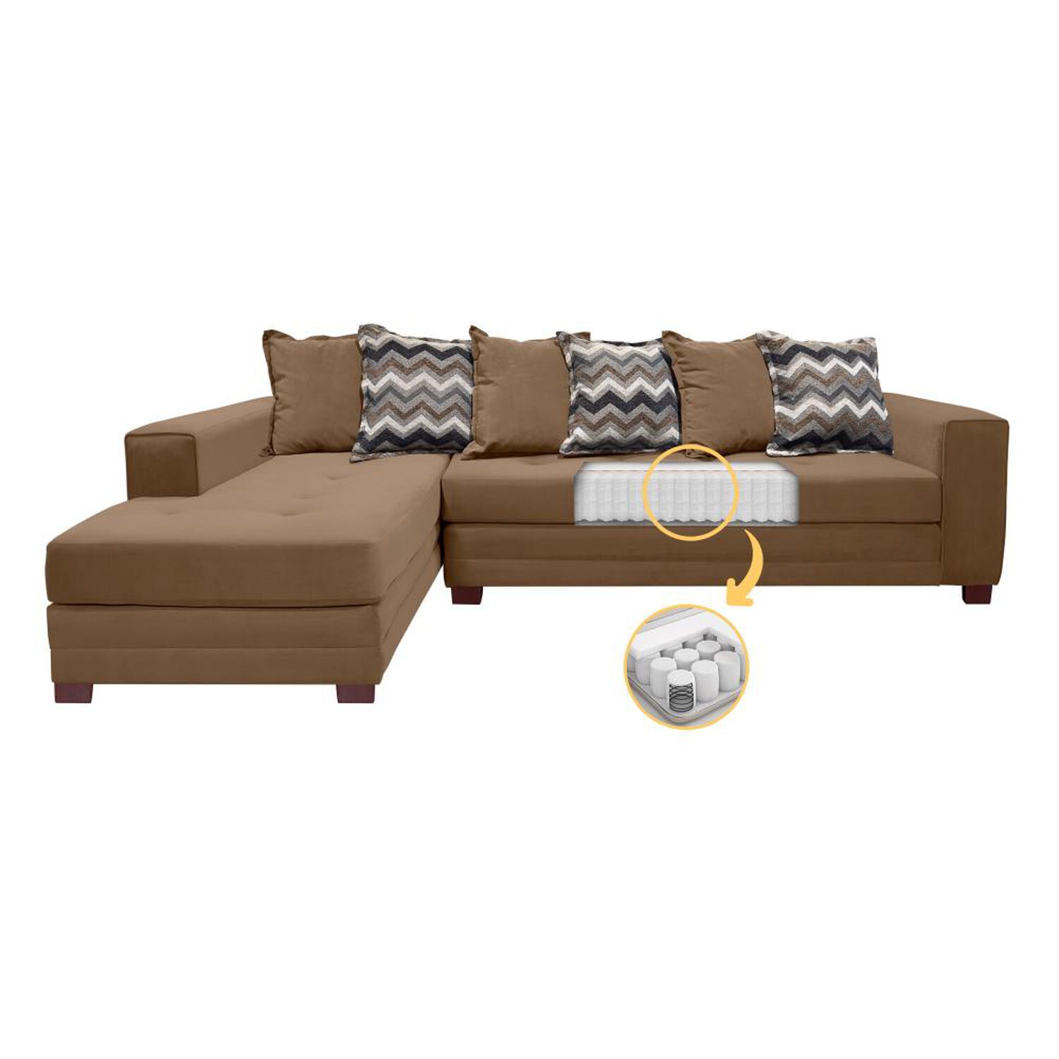 Sof&aacute; Seccional Living Factory New Venecia / 4 Cuerpos image number 2.0