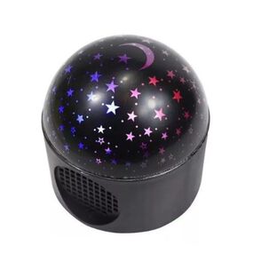 Lampara Parlante Usb Proyector Giratoria Luna Estrellas