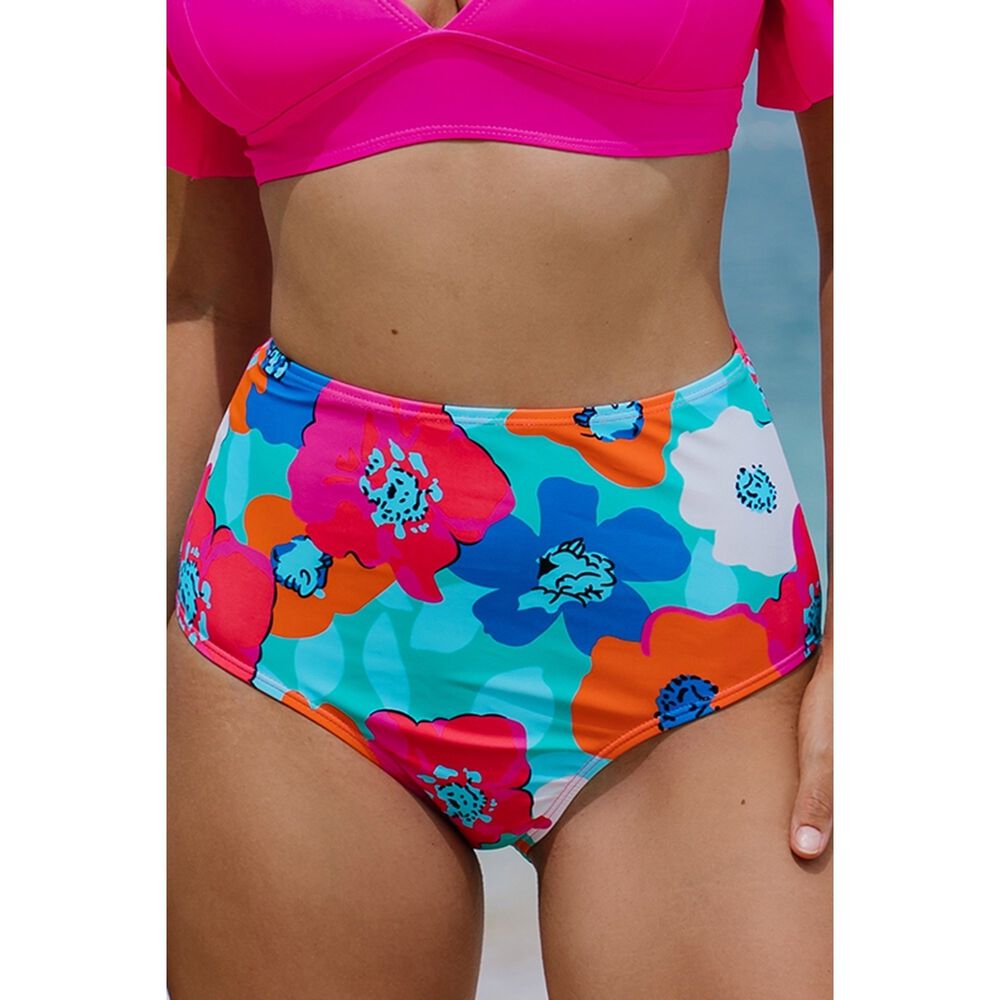 Calzon Bottom De Ba&ntilde;o Talle Alto Control Floral Gloriahoon image number 4.0