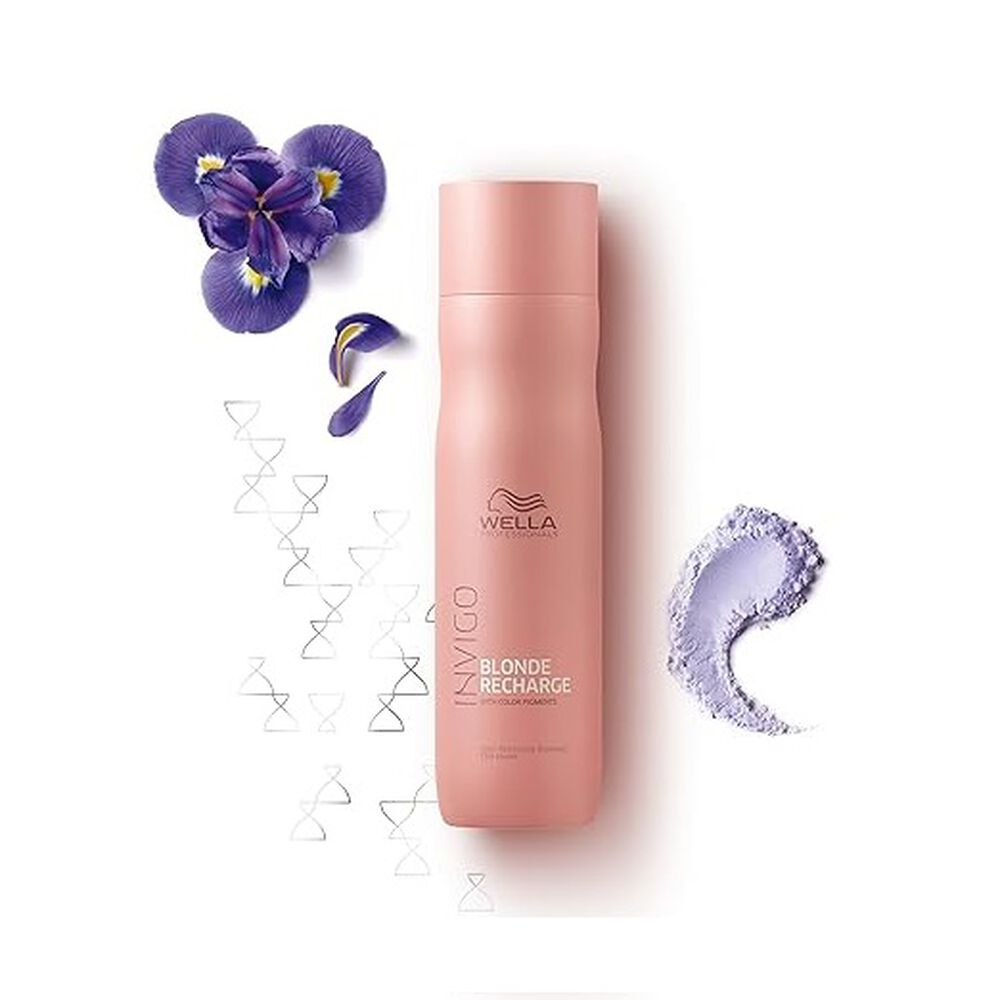 Shampoo Blonde Recharge Wella 250ml Cabellos Rubios image number 4.0