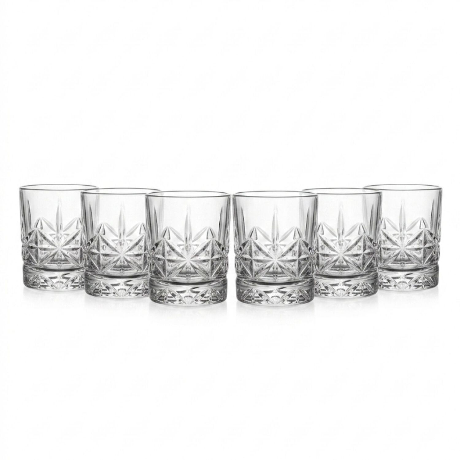 Set 6 Vasos Double Old Fashioned Tallados 377 Ml image number 0.0