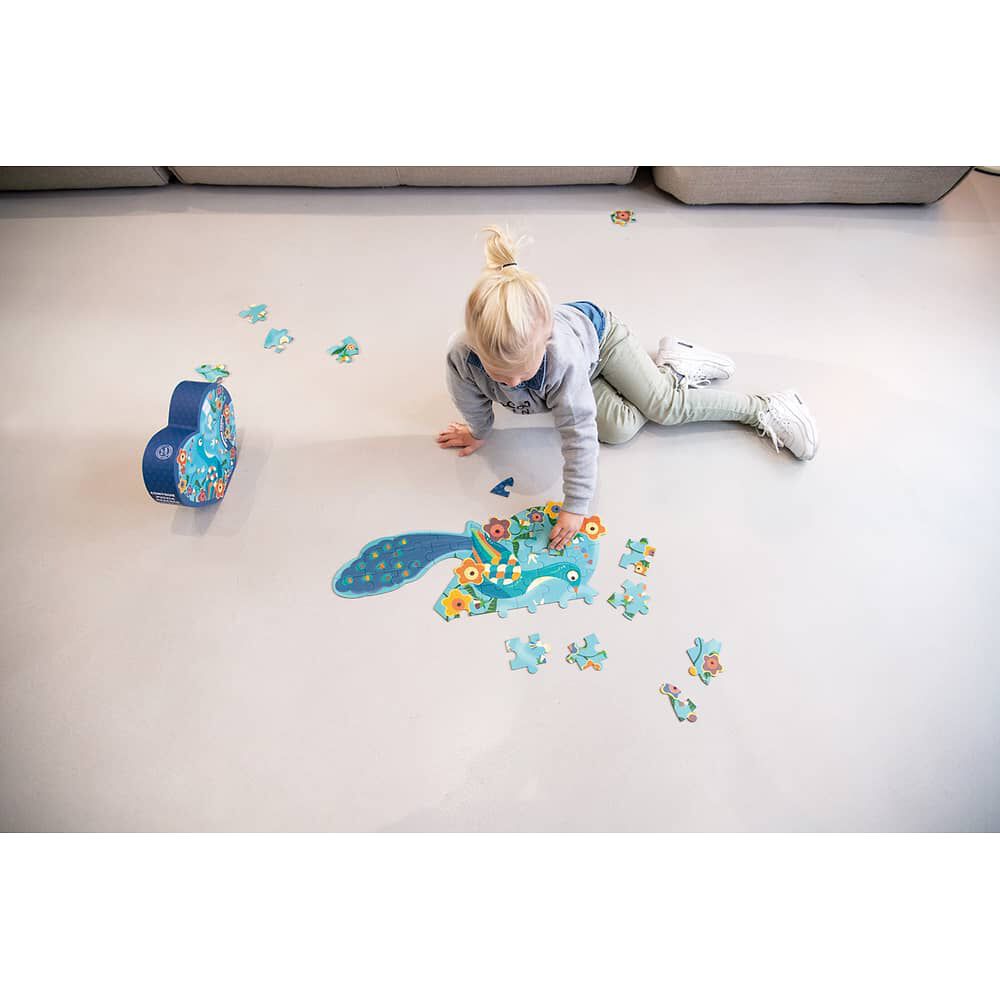 Puzzle 40pcs Con Forma Pavo Real Scratch Europe image number 3.0