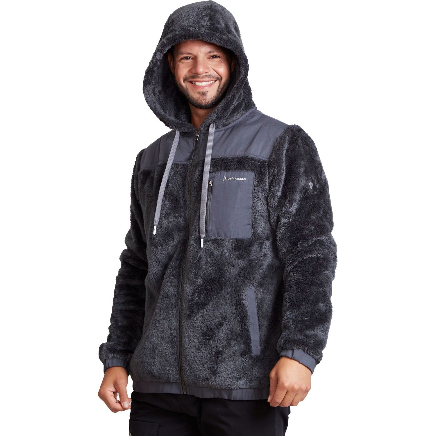 Fleece Jacket Peakperformance Hombre Derris Grafito image number 0.0