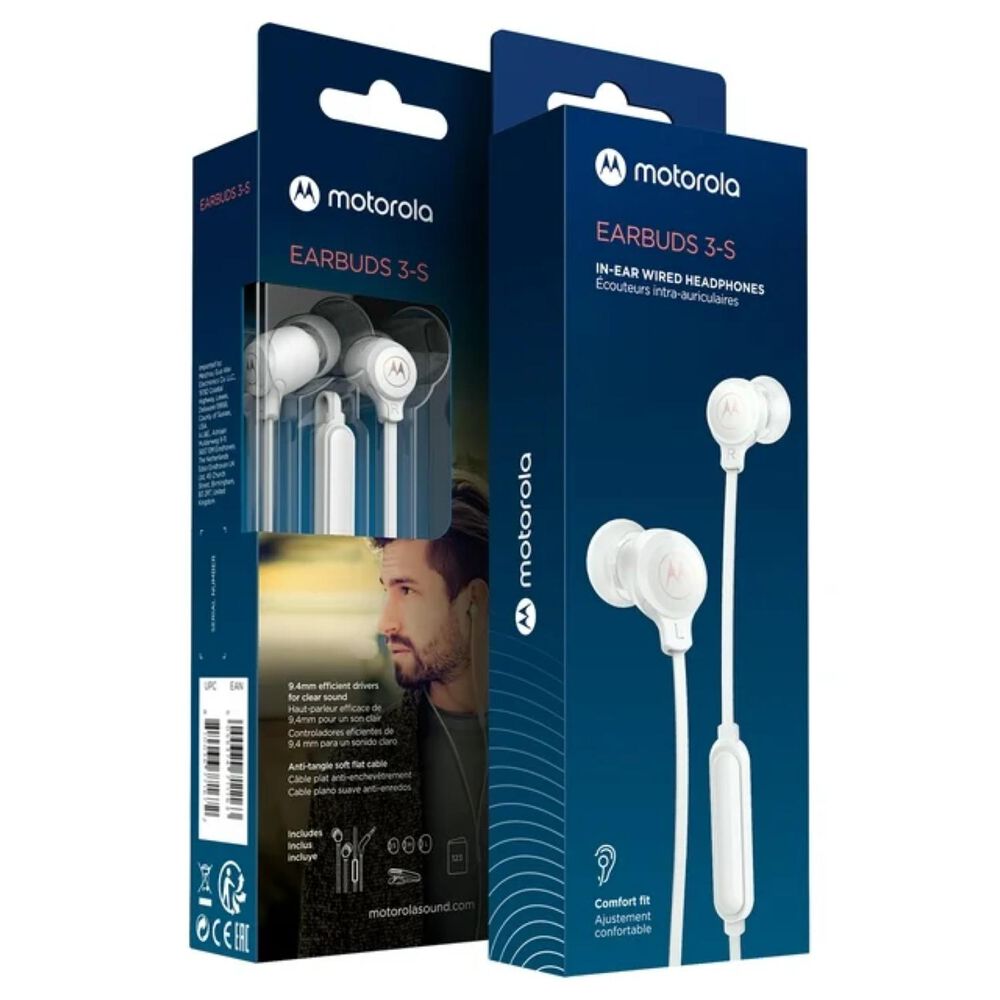 Audifonos Alambricos Manos Libres Jack 3.5mm Blanco Earbuds3s image number 3.0
