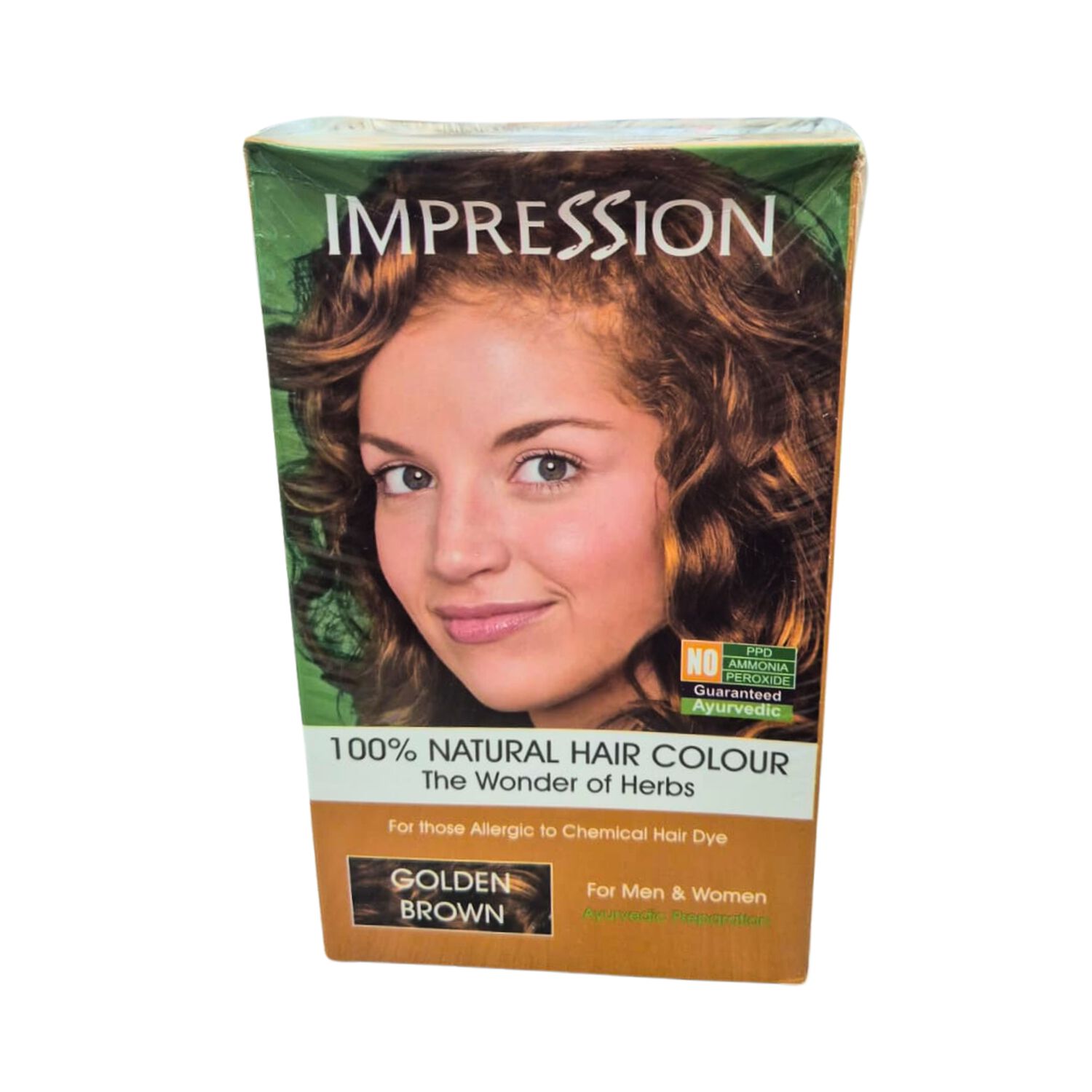 Impression Henna 100% Color Natural Casta&ntilde;o Dorado 3 Sachets De 50gr image number 0.0