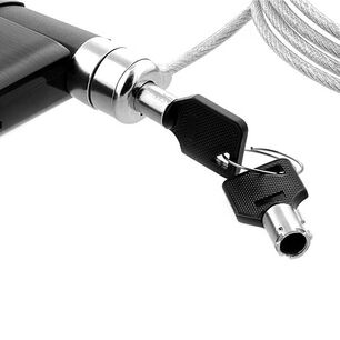 Cable De Seguridad Con Llave Para Computador Port&aacute;til Xtech, Largo 1.8m