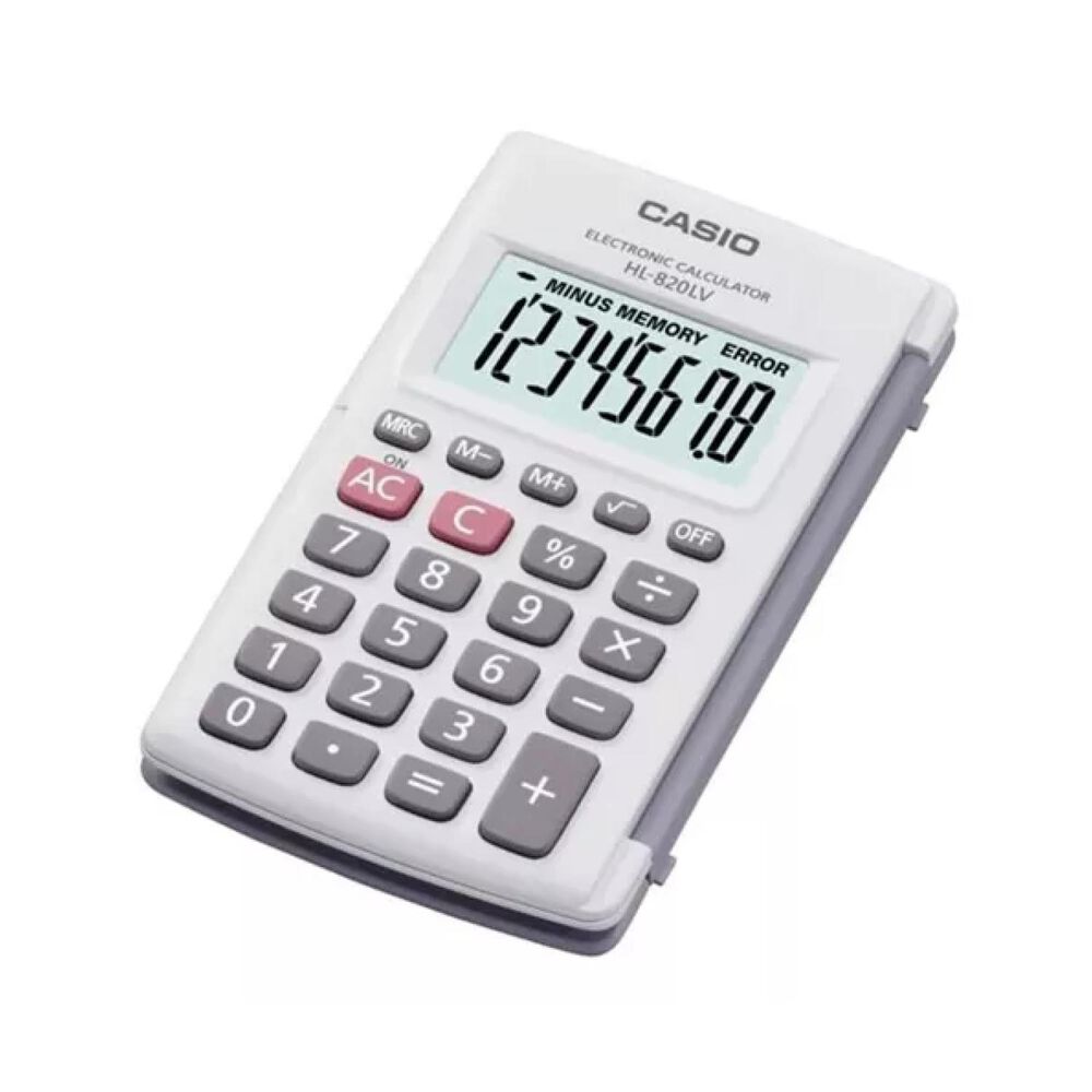 Calculadora De Bolsillo 8 Digitos Blanco Hl-820lv-we image number 0.0