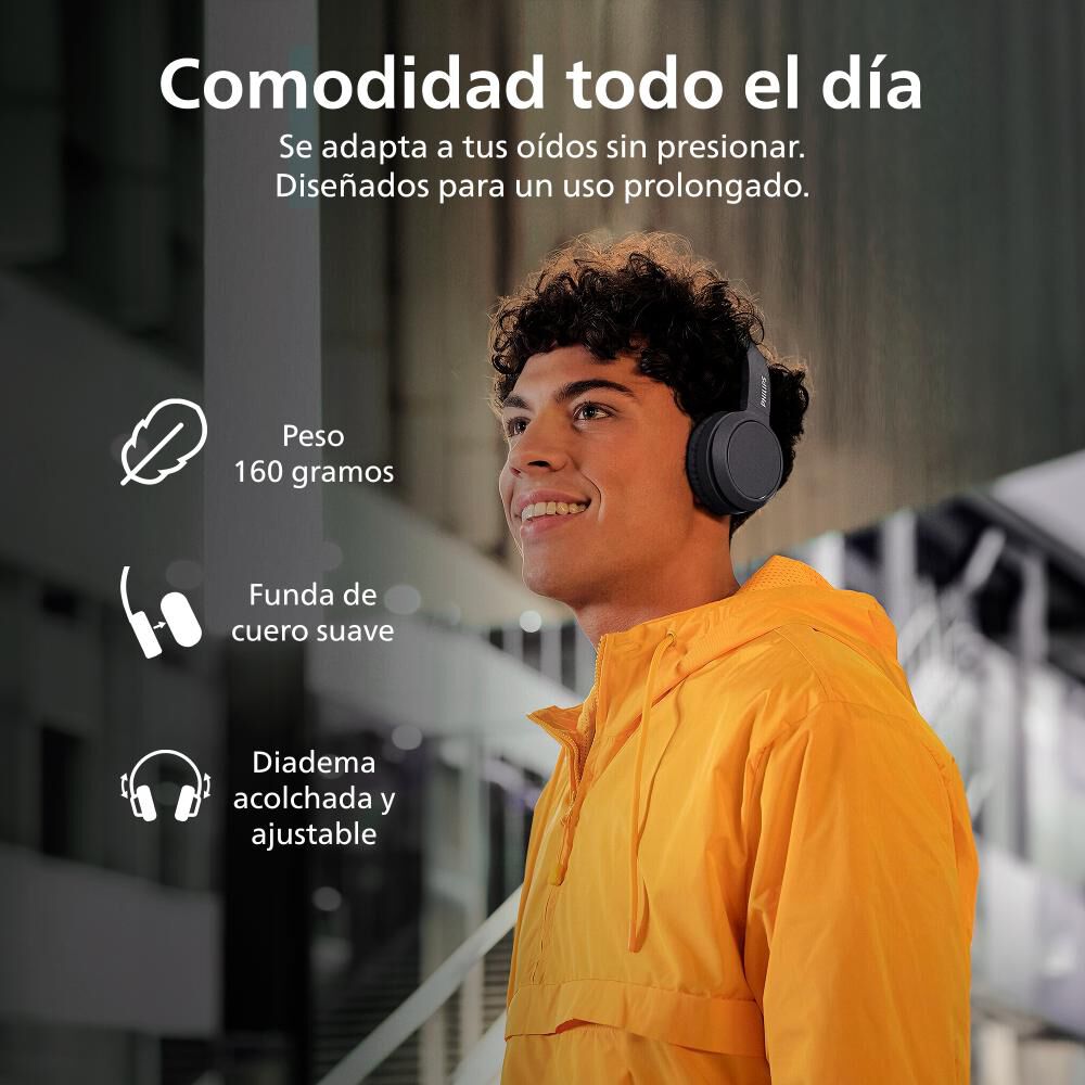 Audífonos Bluetooth Philips TAH4209BK image number 3.0
