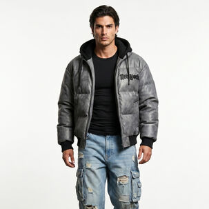 Chaqueta Parca Ecocuero Impermeable Hombre New York