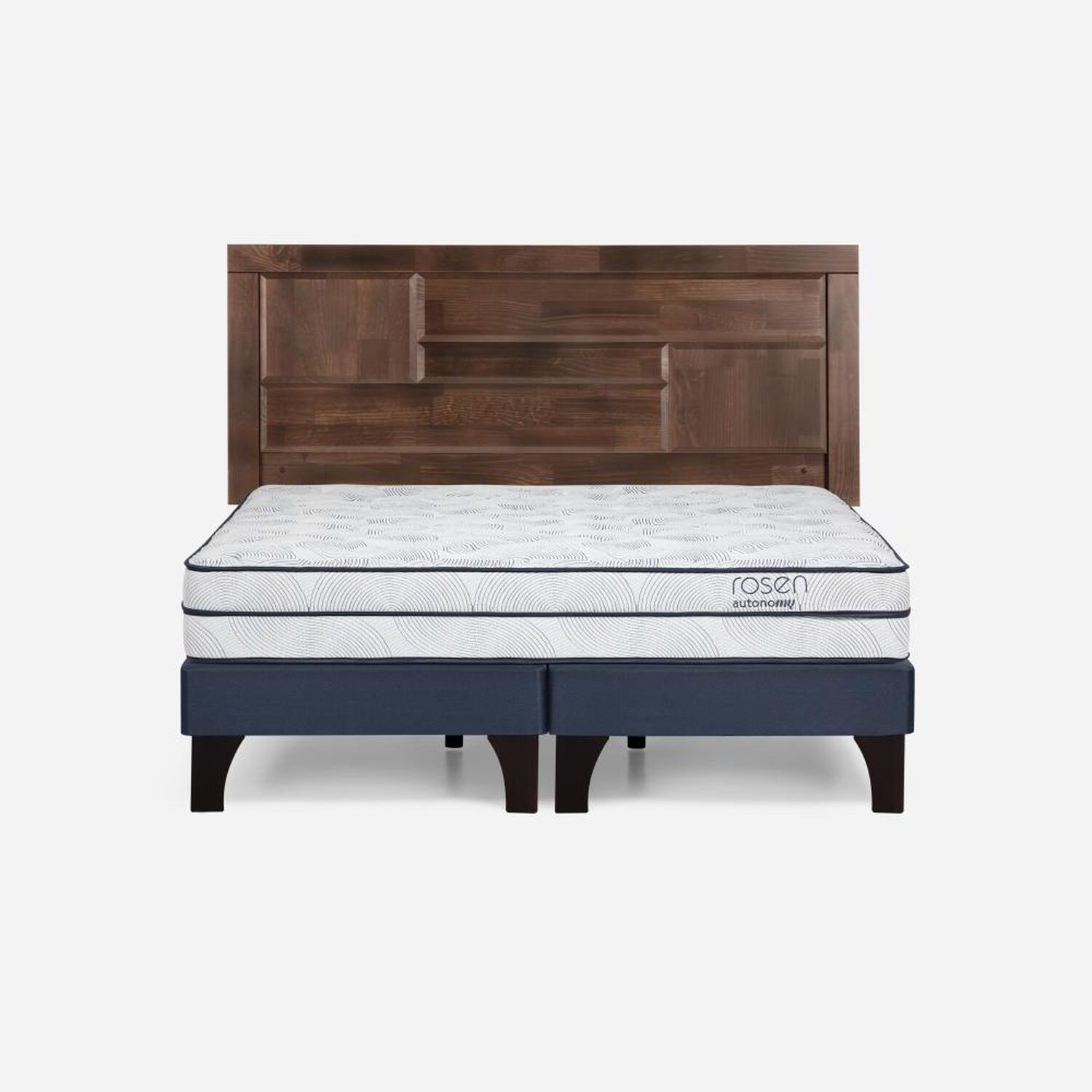 Cama Europea Rosen Autonomy Sky / 2 Plazas / Base Dividida + Respaldo Dolce image number 0.0