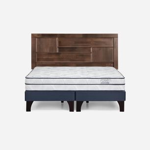 Cama Europea Rosen Autonomy Sky / 2 Plazas / Base Dividida + Respaldo Dolce