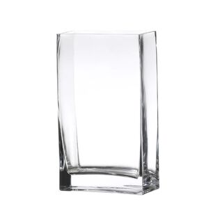 Florero New Quadro De 24cm Vidrio Transparente Decoracion