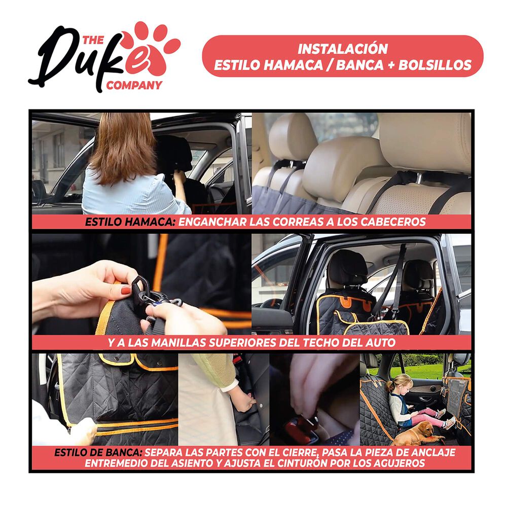 Cubre Asiento Auto Para Mascotas Funda Cobertor Duke 5 En 1 image number 7.0
