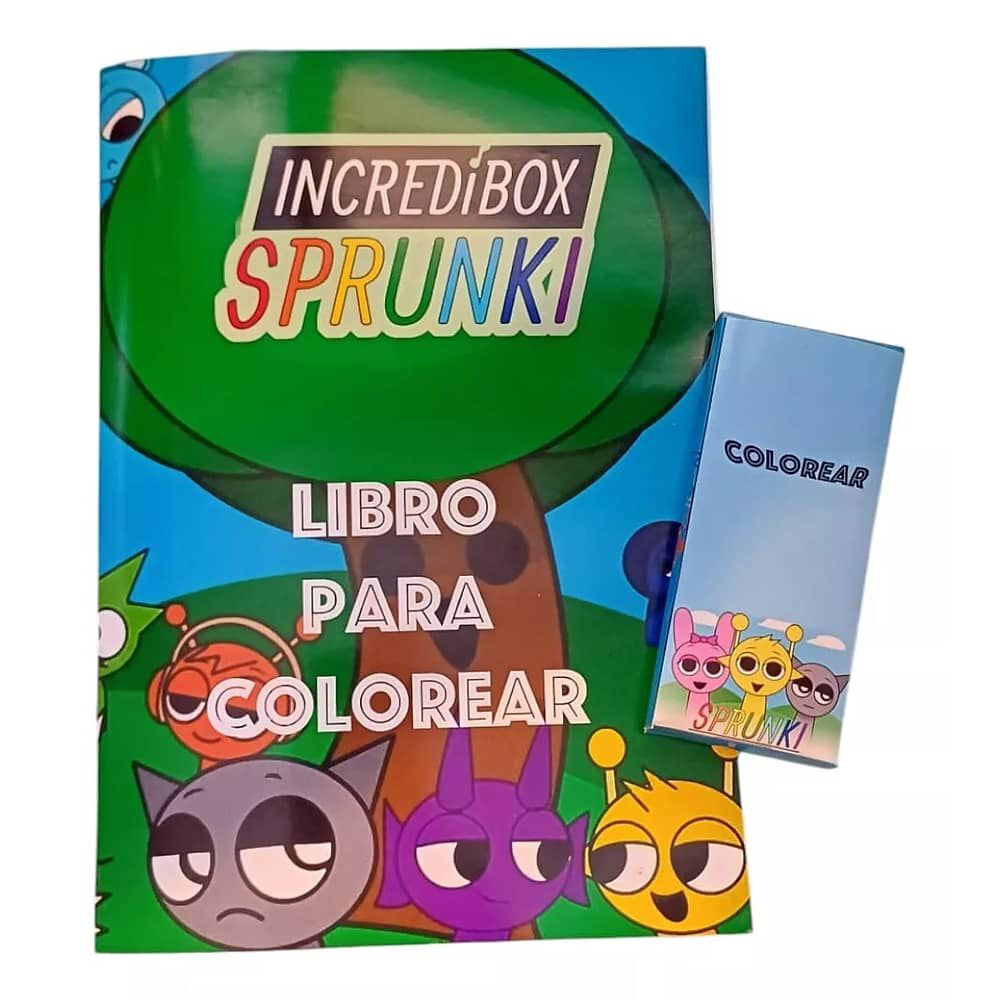 Libro Para Colorear Sprunki Incredibox Vol. 2 + Lapices image number 0.0