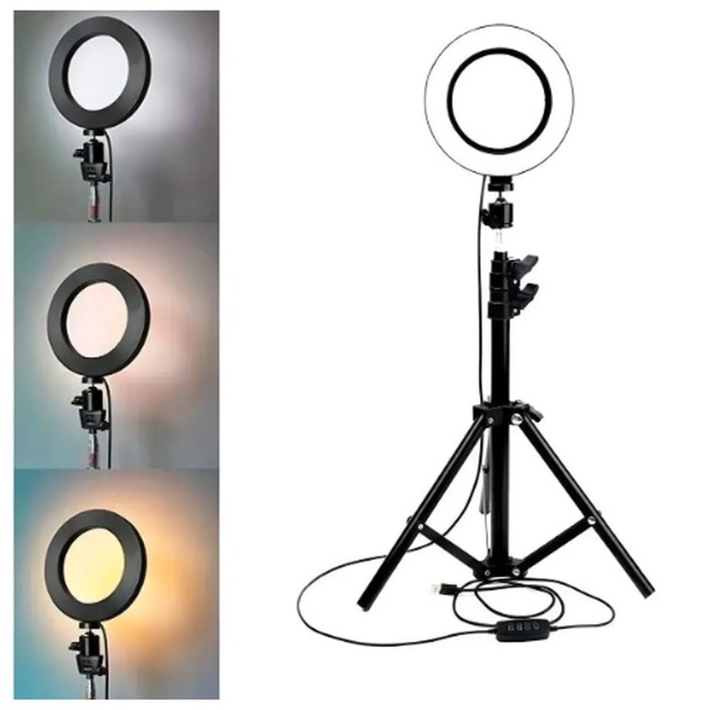 Anillo Aro Luz Led Con Tr&iacute;pode image number 1.0