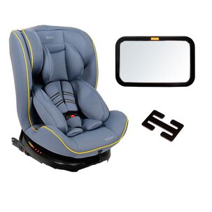 Silla De Auto Convertible Apolo Isofix Lx 360&deg; Navy + Espejo + Hebilla
