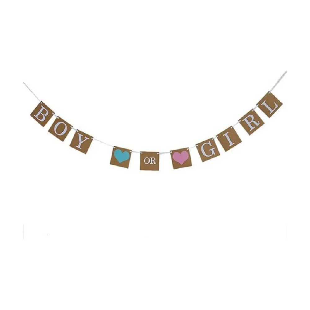 Guirnalda Banderines De Baby Shower Cotillon Revelacion image number 3.0