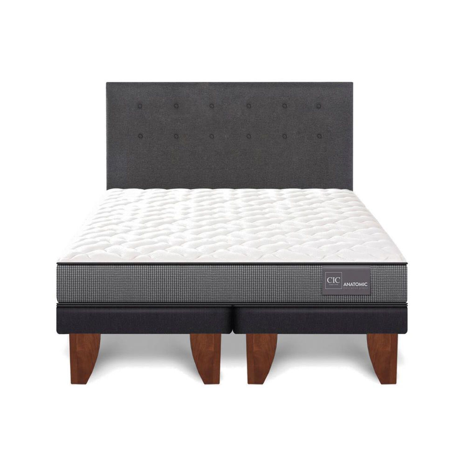 Cama Europea Cic Anatomic / King / Base Dividida + Respaldo image number 0.0
