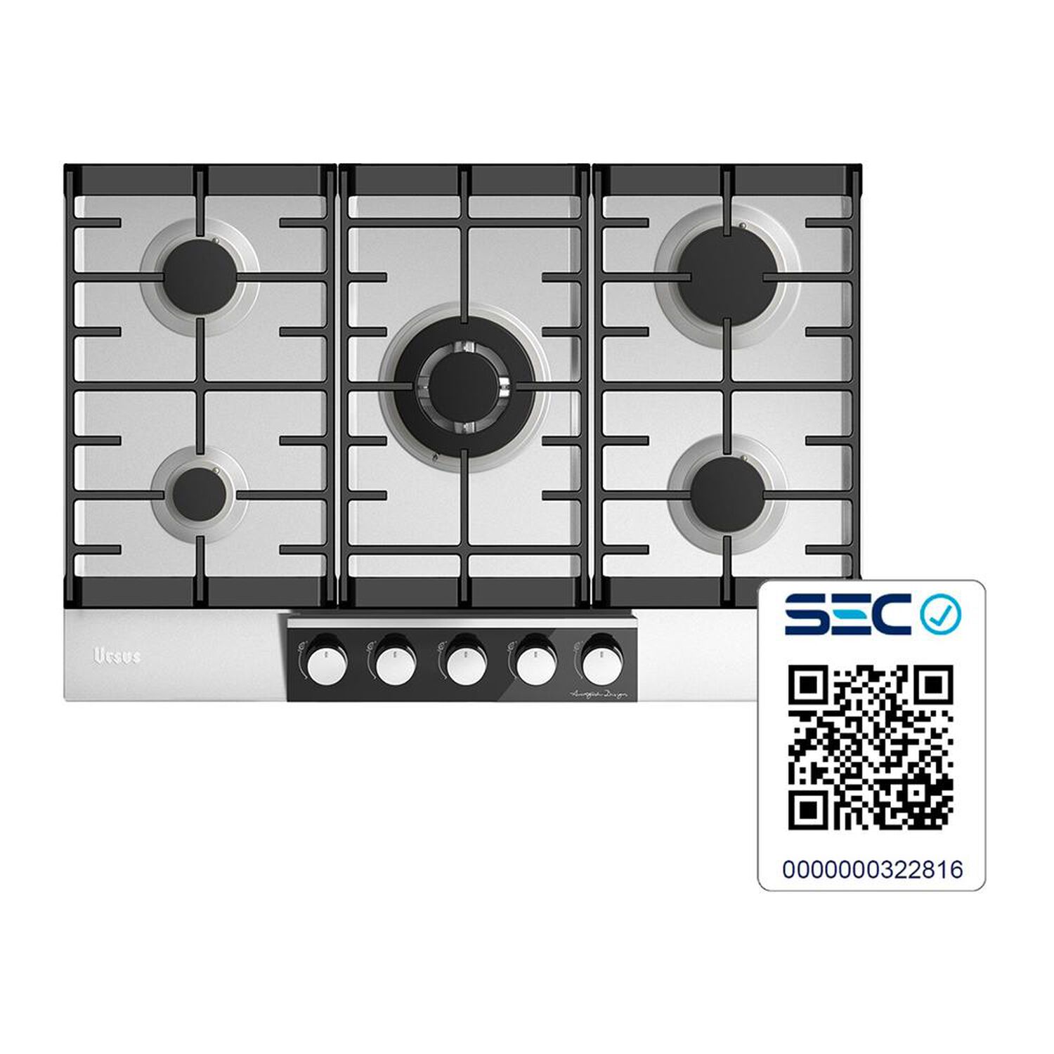 Encimera A Gas Ursus Trotter GS-75T GL / 5 Quemadores image number 2.0