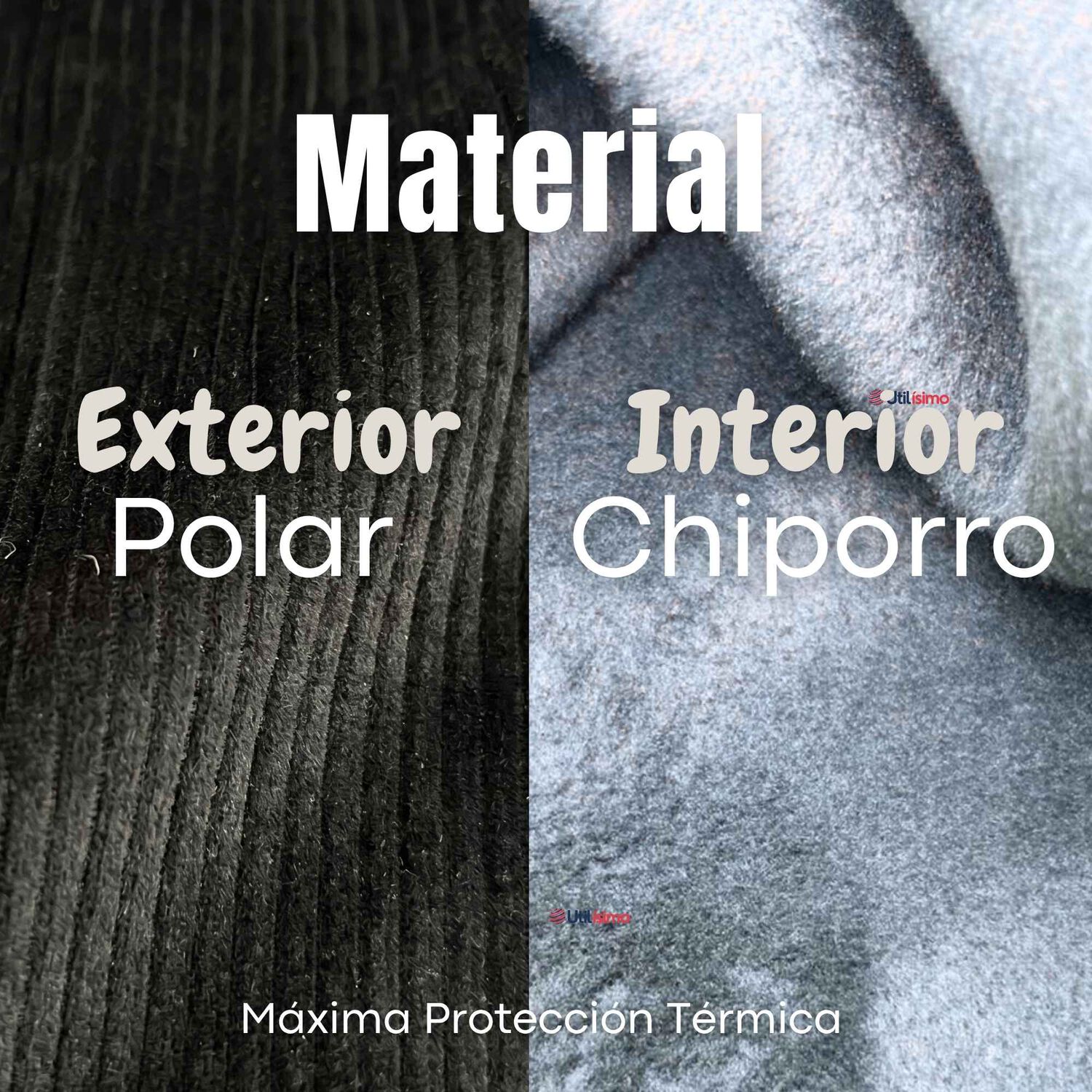 Calza Pantal&oacute;n Palazzo Polar Con Chiporro Ni&ntilde;a Elasticada T&eacute;rmica Negra image number 6.0