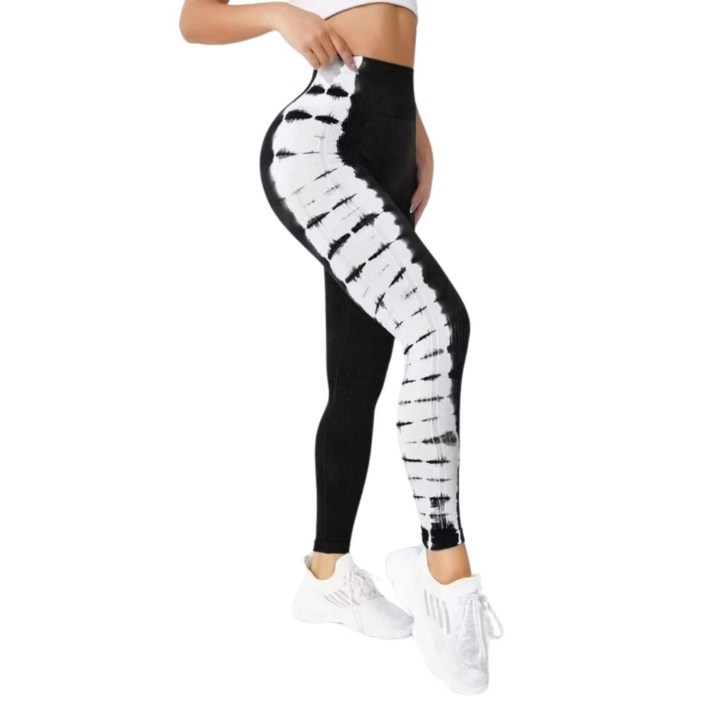Calzas Leggings Push Up Con Blanco Tiro Alto image number 0.0