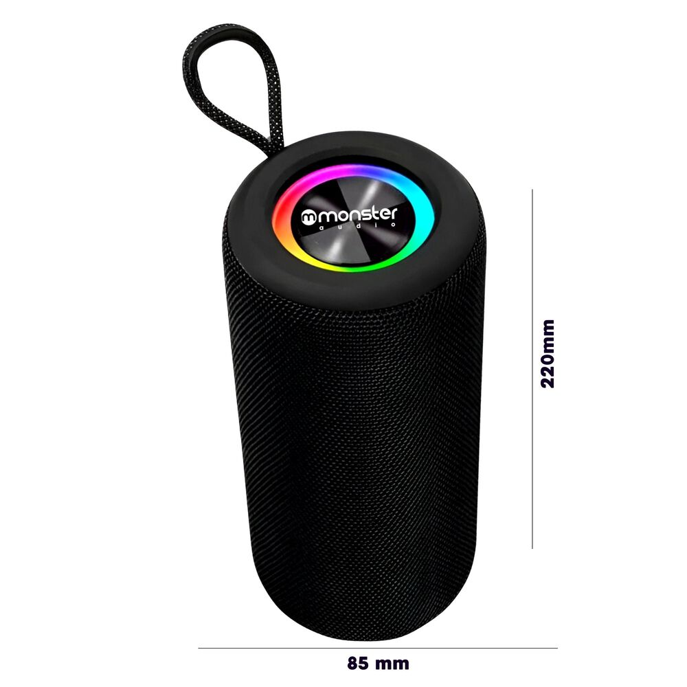 Parlante Bluetooth True Wireless Rgb + Radio Fm P468n +10w image number 5.0