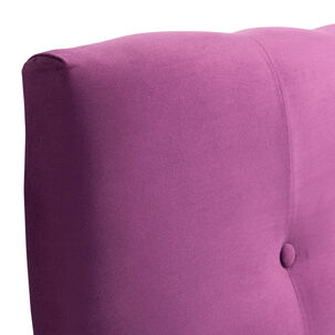 Respaldo Sevilla Con Patas Felpa King Morado