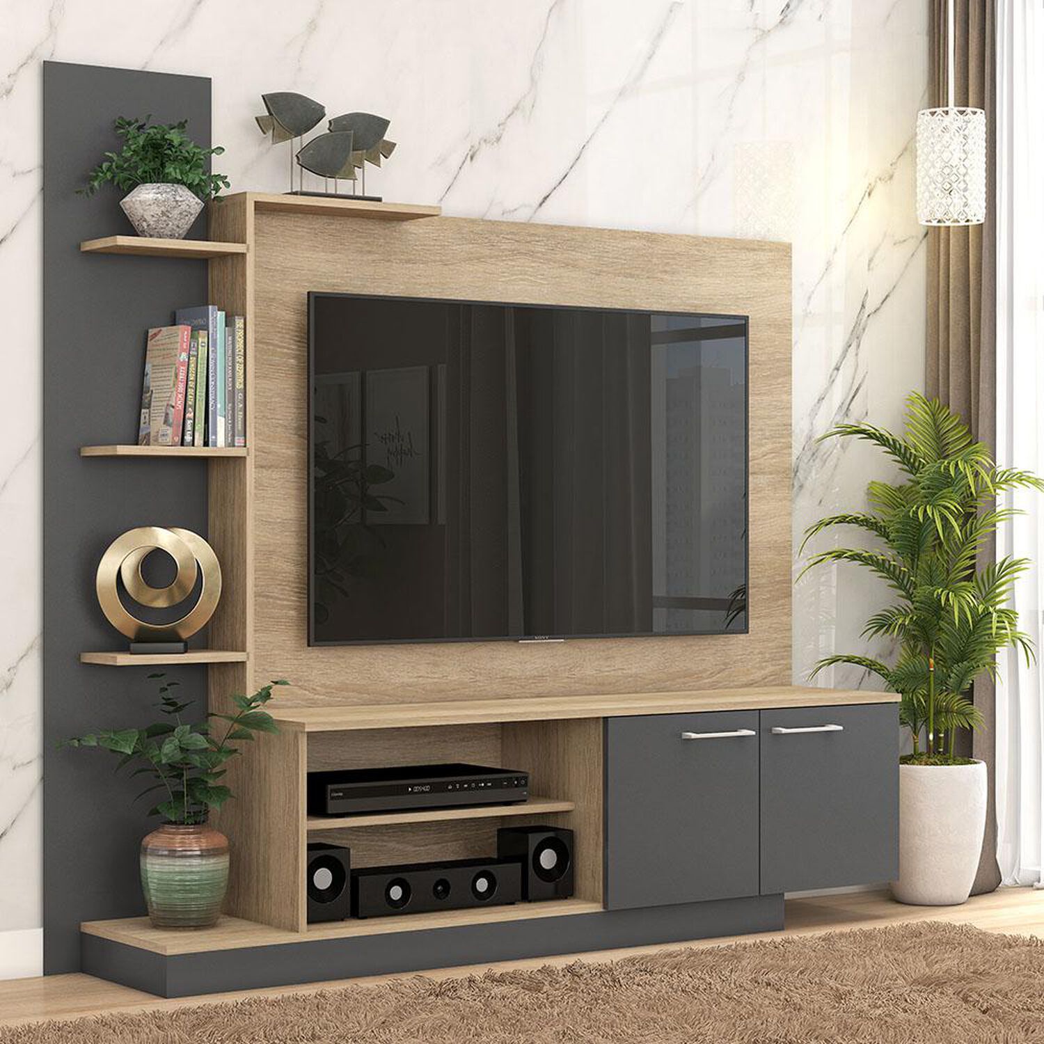 Rack Vekkahome Home Tv Reina / 2 Puertas image number 0.0