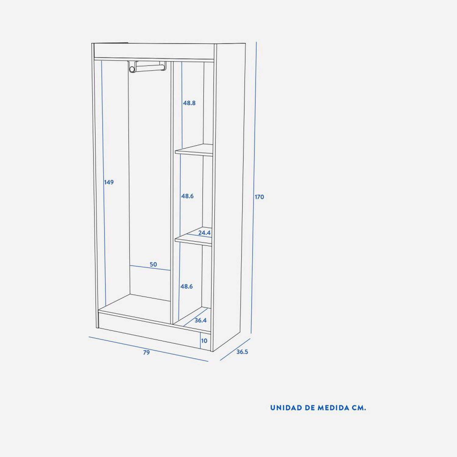Cl&oacute;set Cic Pasco / 3 Puertas image number 1.0
