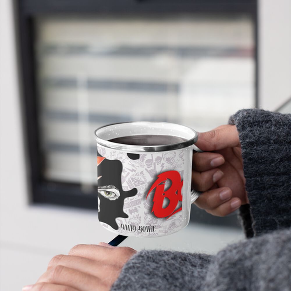 Taza Enlozada Lechera David Bowie Rock Musica image number 3.0