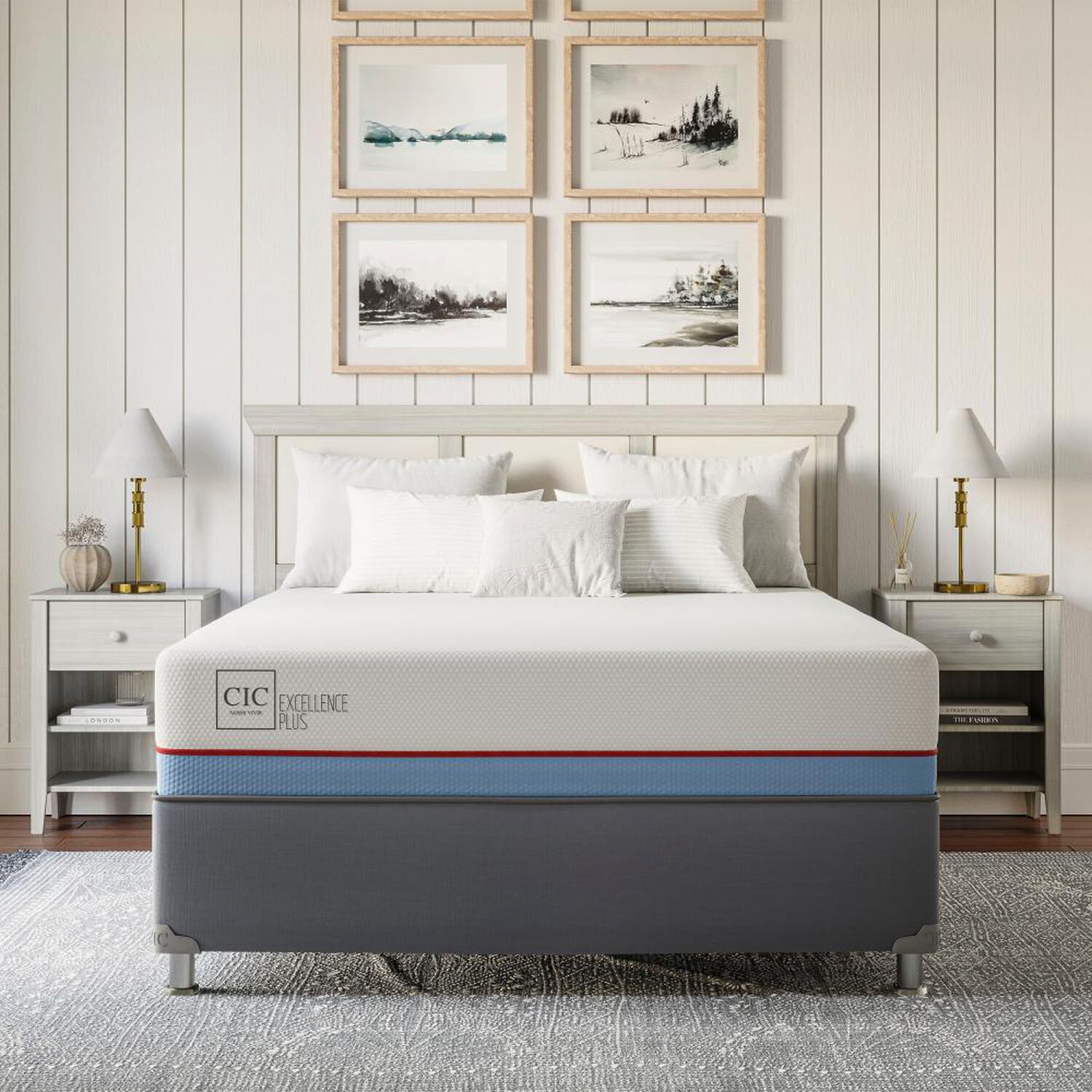 Cama Americana Cic Excellence Plus / 2 Plazas / Base Normal image number 9.0