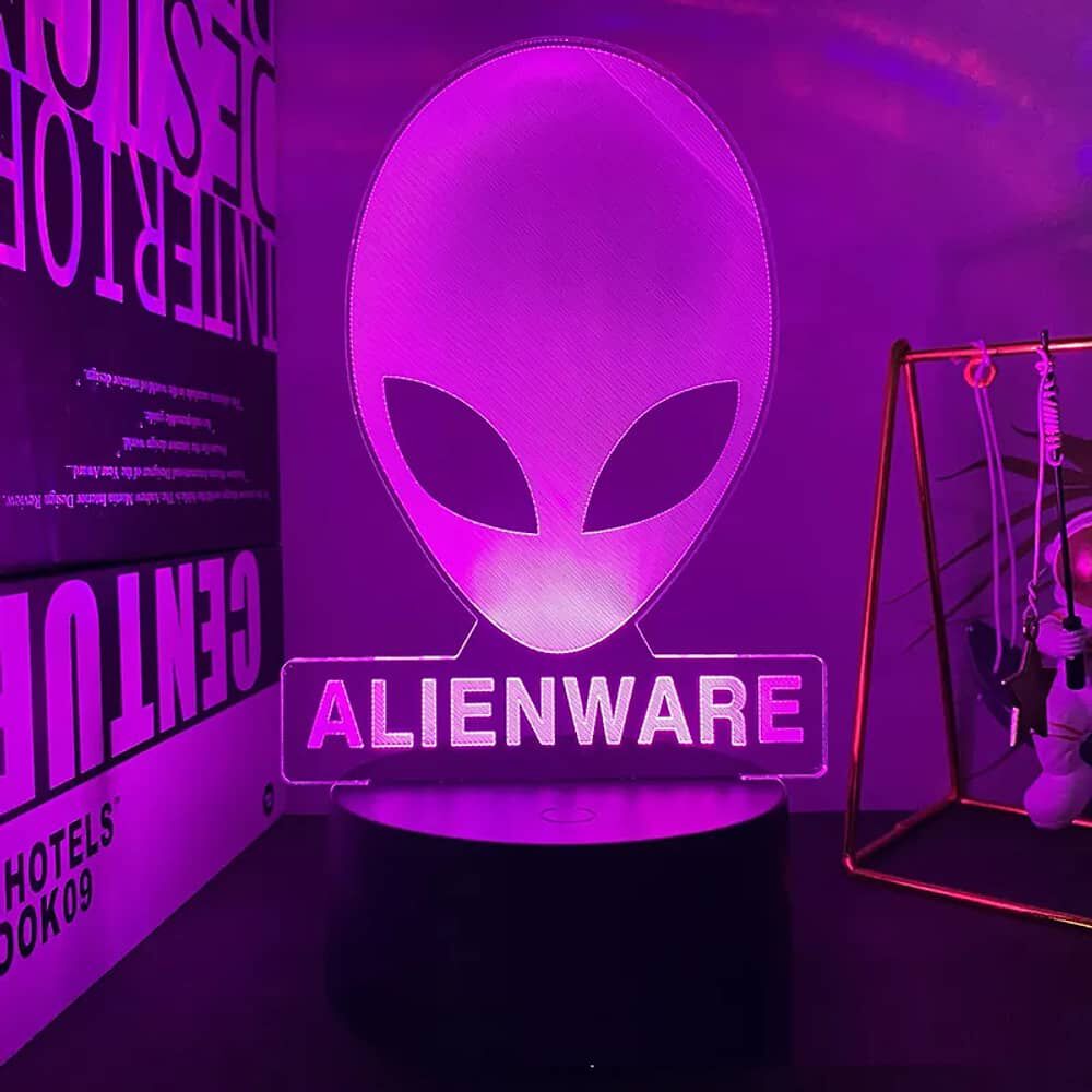 Lampara 3d De Alienware Multicolor image number 2.0