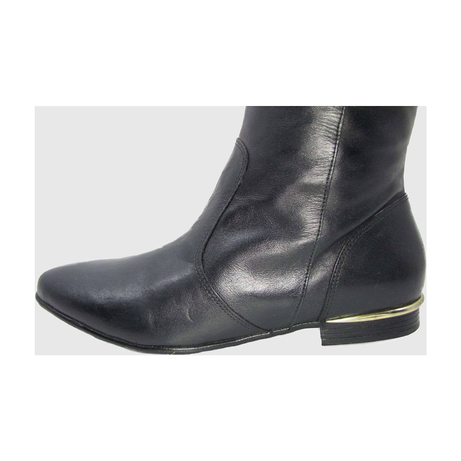 Bota Cuero Negro V&iacute;a Franca Art. 5916015preto image number 4.0