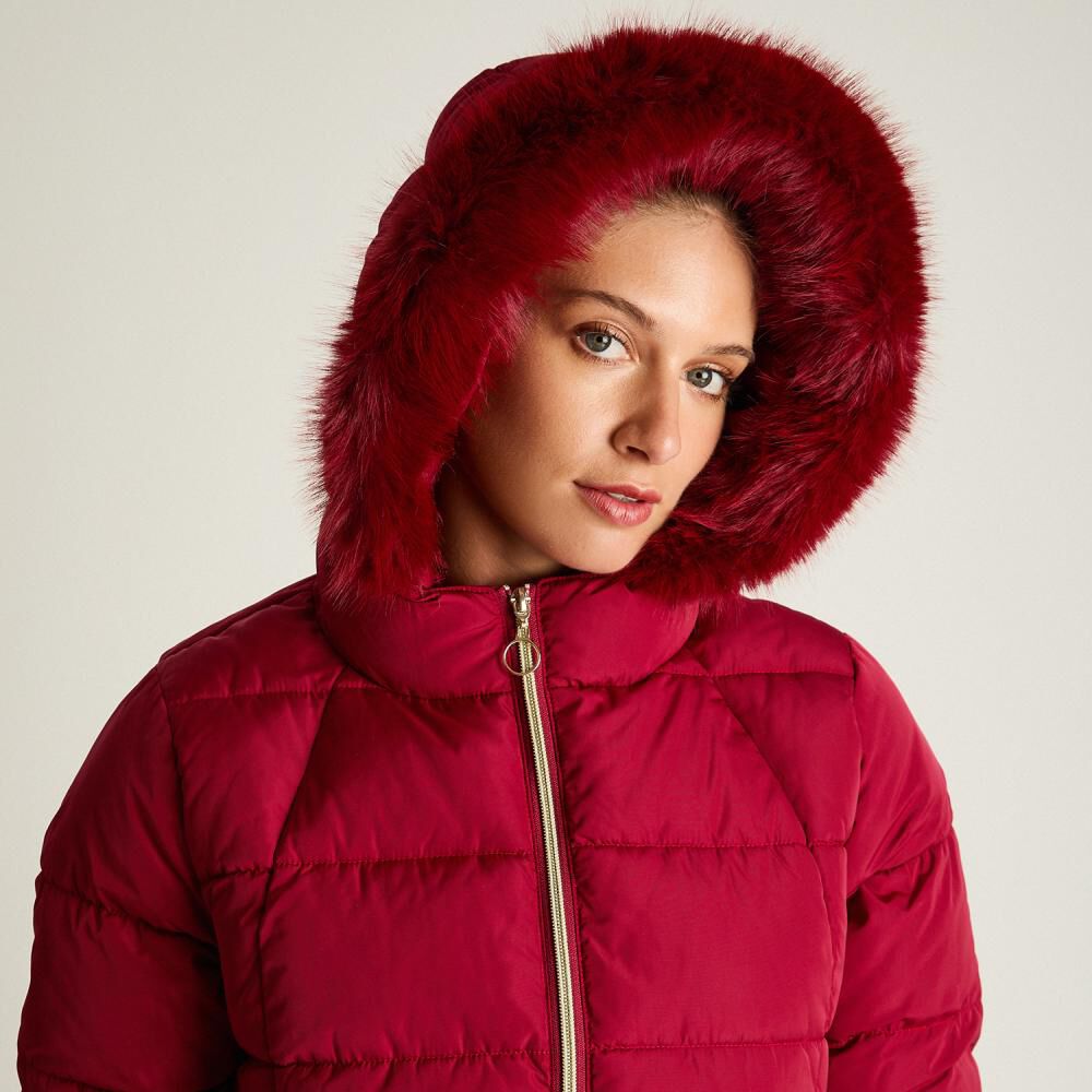 Parka Con Capucha Con Pelos Mujer Lorenzo Di Pontti image number 3.0