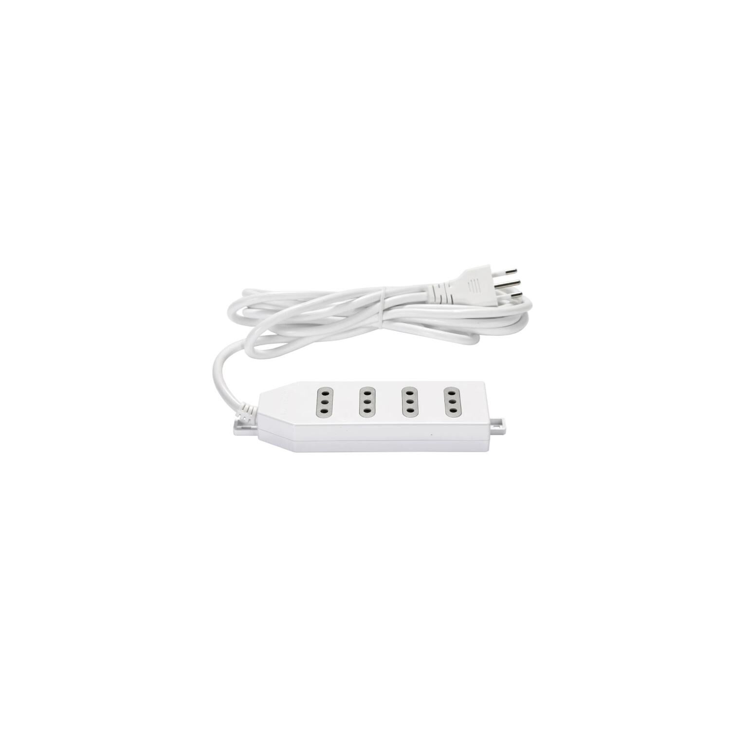 Zapatilla Alargador 3mt 4 Entradas Blanco image number 1.0