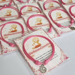 Recuerdos Primera Comunion Encintados 12 Pulseras + Tarjetas