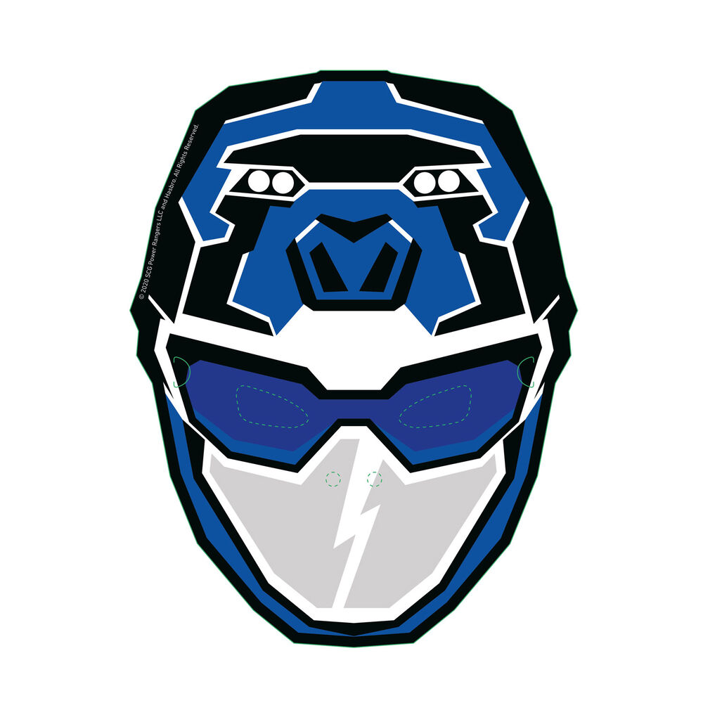 Set 6 Mascaras Power Rangers image number 1.0