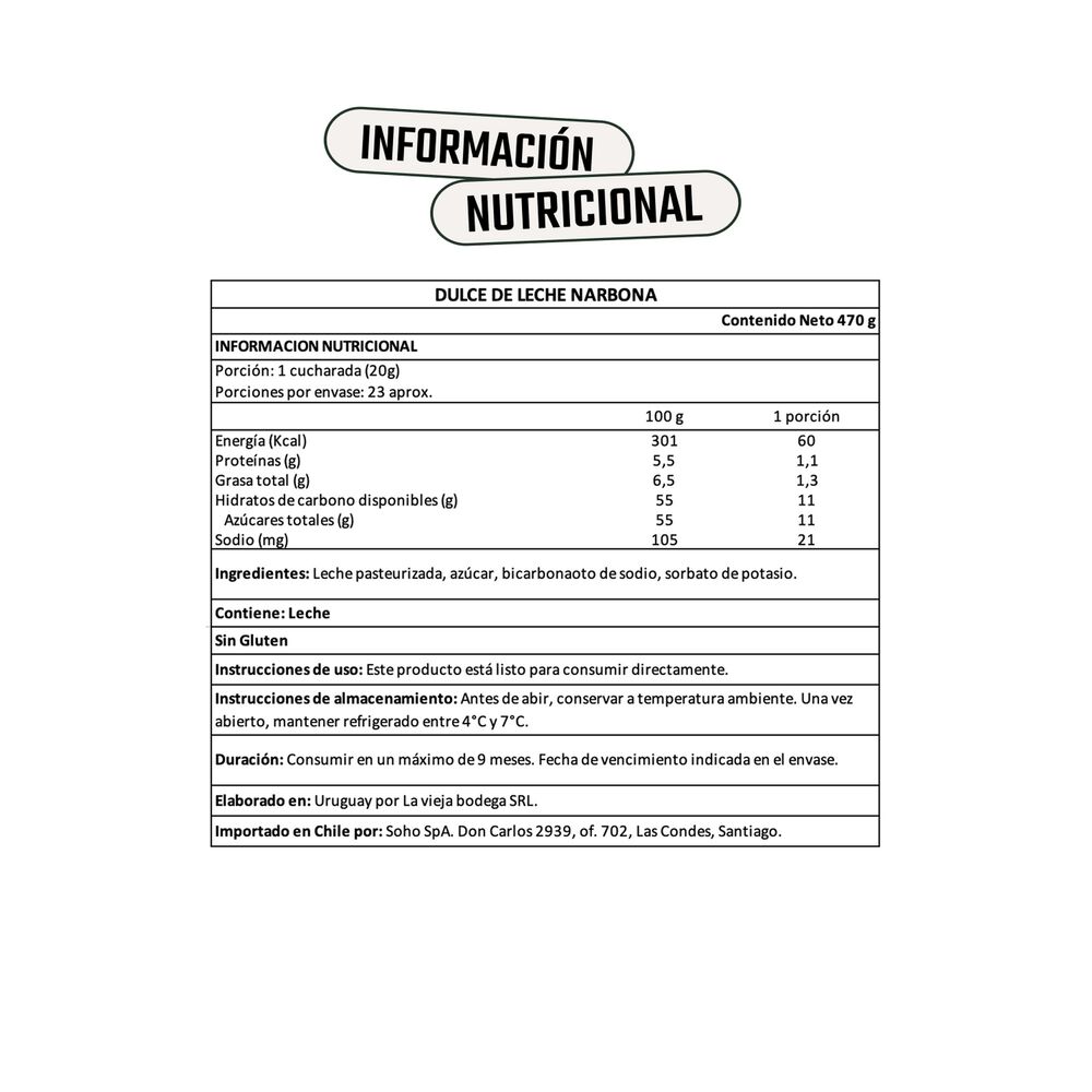 Dulce De Leche Narbona 1 X 470g image number 4.0