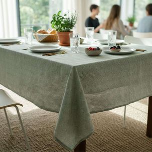 Mantel Antimanchas Tide Verde 180x280 Cm