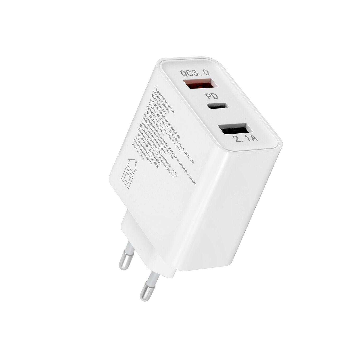 Cargador R&aacute;pido De Pared Usb-c image number 2.0