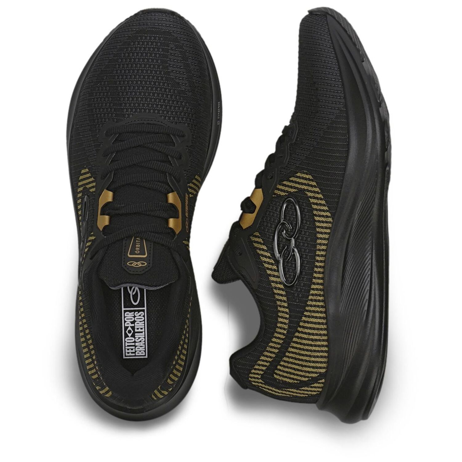 Zapatilla Hombre Orbita Negro/dorado image number 2.0