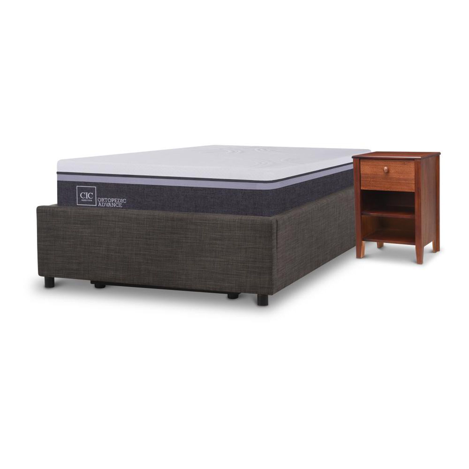Cama Ba&uacute;l Cic Ortopedic Advance / 1.5 Plazas / Base Normal + Velador image number 4.0