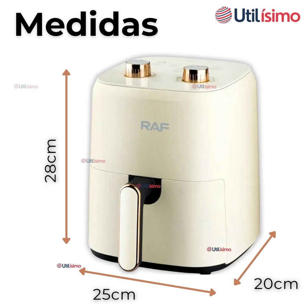 Freidora De Aire Manual Capacidad 3 Litros 1300w De Potencia image number 2.0